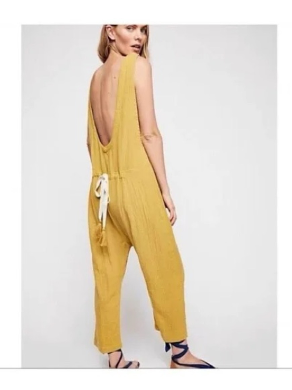 Free People Take it Easy Tie back one piece jumpsuit